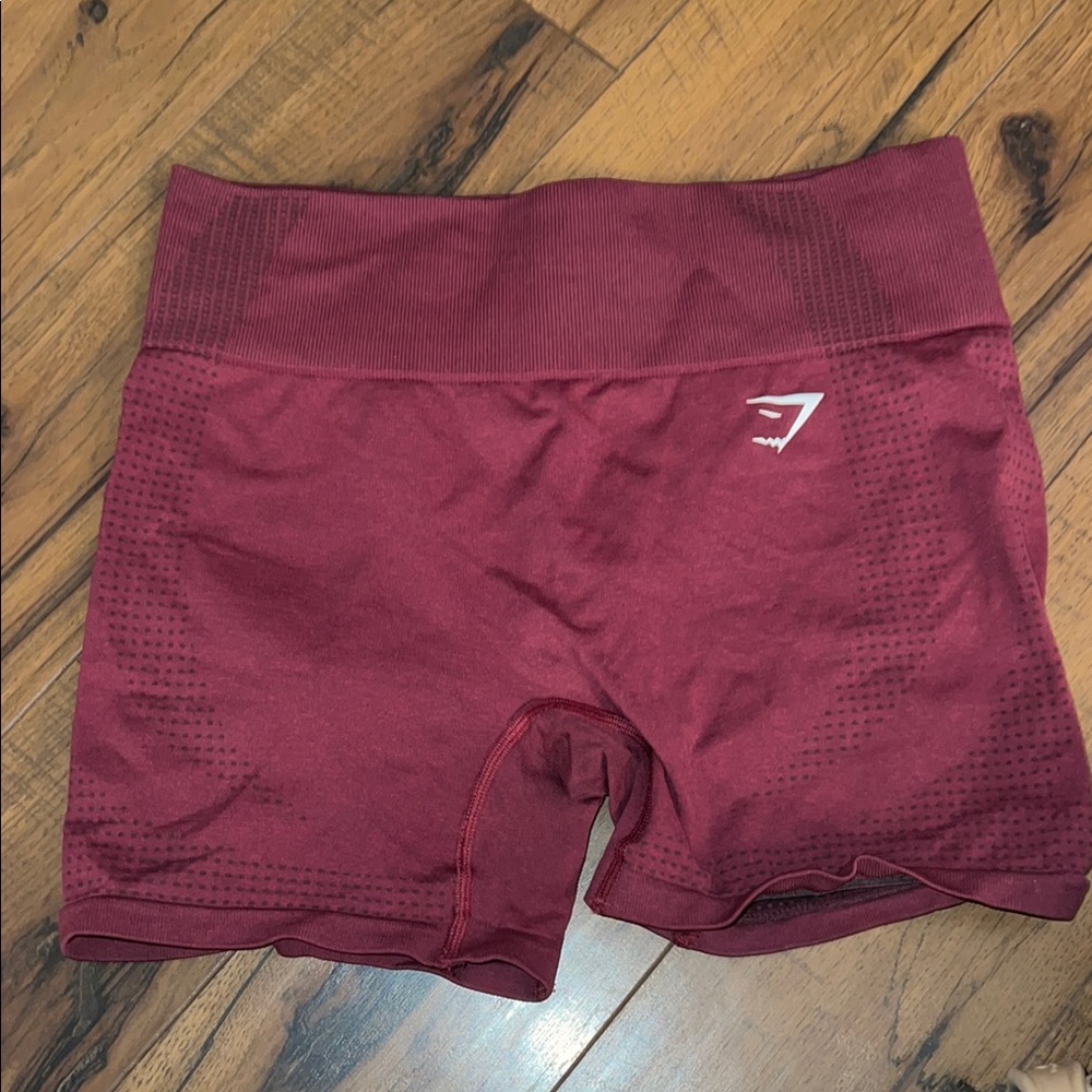 Gymshark Women's Burgundy Shorts